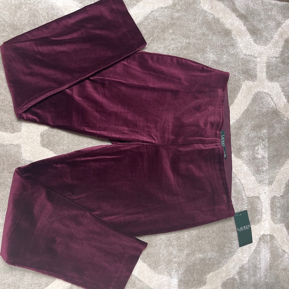 NWT Lauren by Ralph Lauren Velour Track Suit - Picture 4 of 5